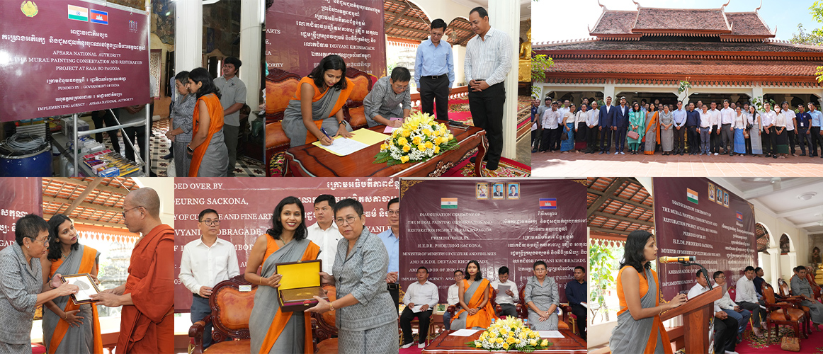  Inauguration of Conservation of Ramayana Paintings at Wat Raja Bo Pagoda