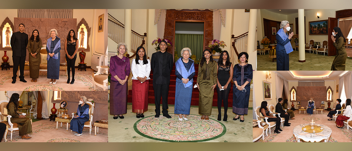  Royal Audience Granted by Cambodian Queen Mother Norodom Monineath Sihaouk to Ambassador Devyani Khobragade"