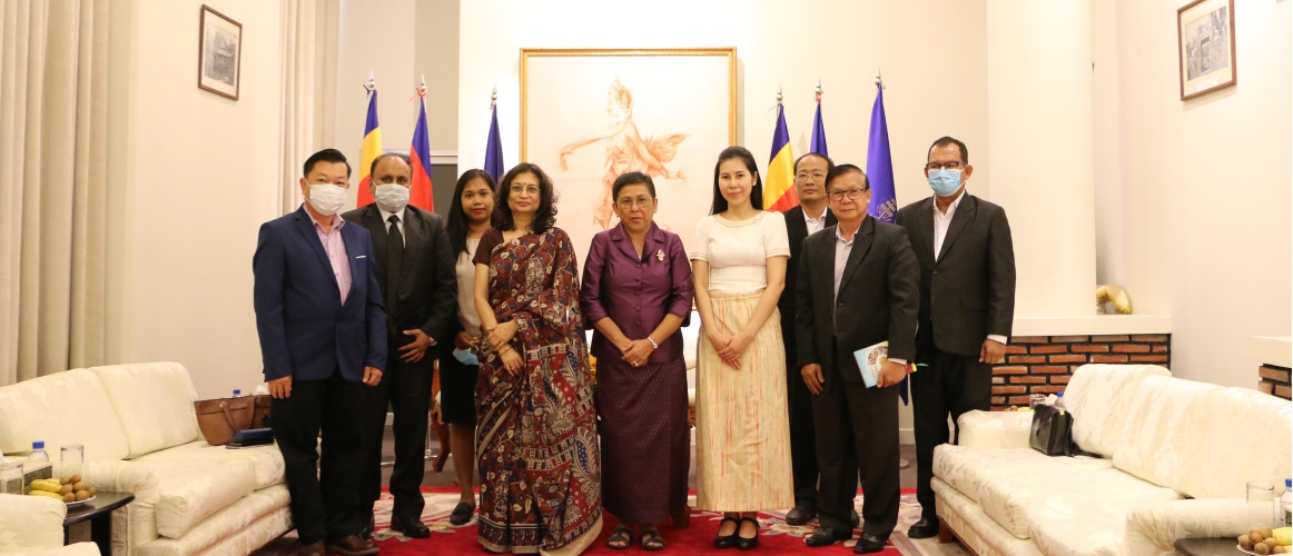  Ambassador Manika Jain made a farewell courtesy call to Cambodian Minister of Culture and Fine Arts
