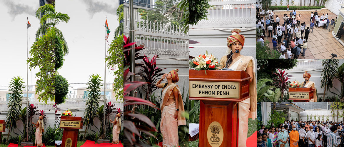  The Indian Embassy in Cambodia celebrated the 74th Republic Day of India yesterday with enthusiasm and patriotic fervour